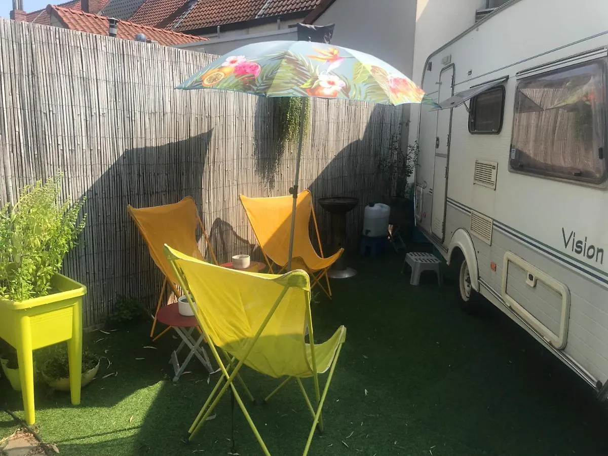 Gardencaravan Near Ghent In Green Area 0*,